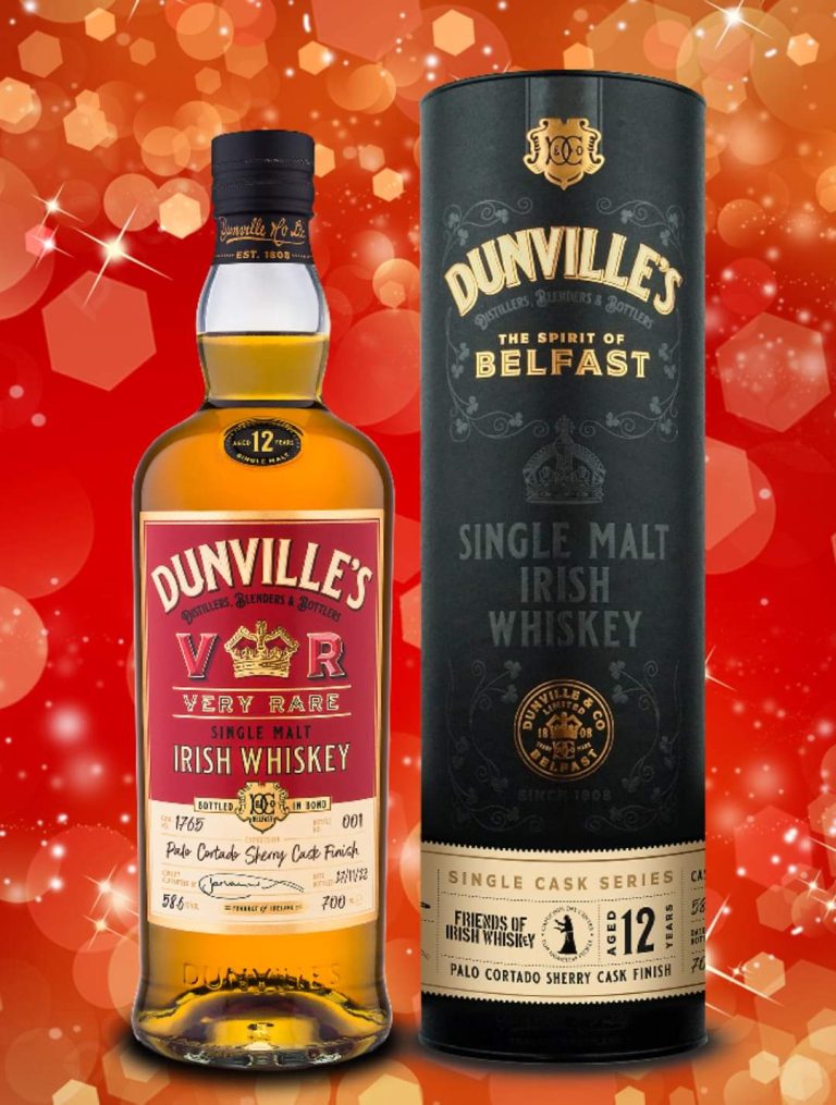 Dunvilles - Friends Of Irish Whiskey - 12 Year Old - Single Malt - Single Cask - Palo Cortado Sherry Cask Finish - 50ml Sample*